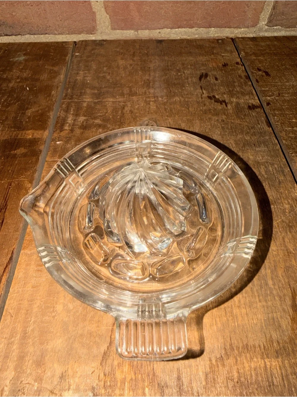 Clear Glass Citrus Reamer Juicer - Home Dining